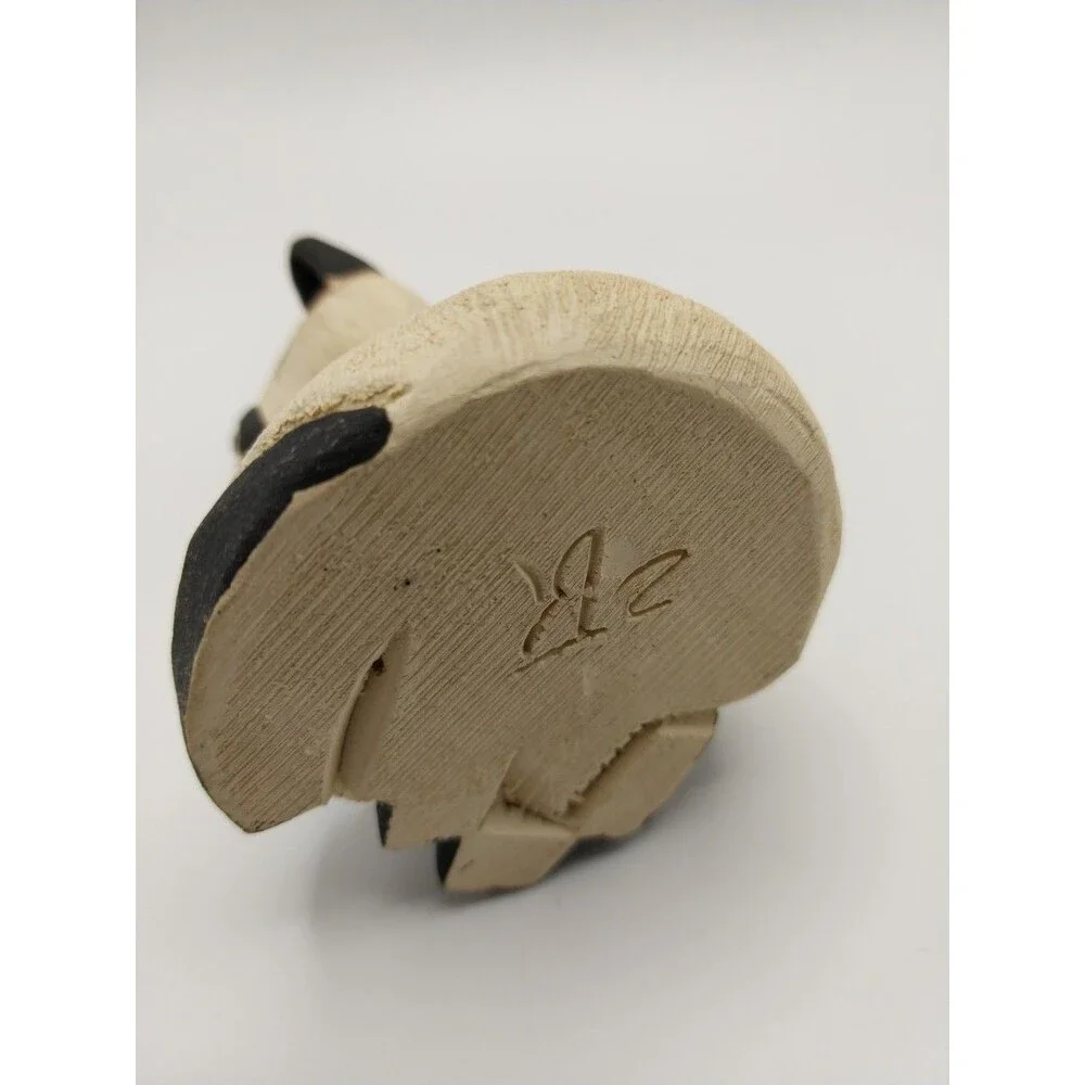 Artesania Rinconada Ceramic Cat Figurine Handcrafted Uruguay 4.5in Used Excellen